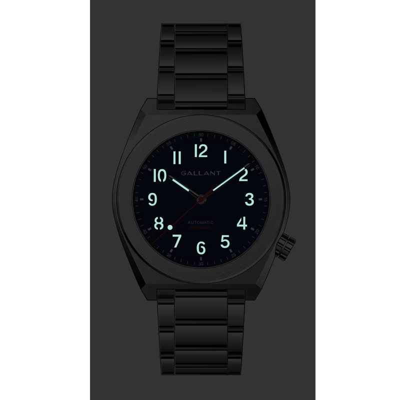 Premium 316L Stainless Steel Automatic Watch with Genuine Leather Strap, Sapphire Crystal Double AR Coating, and Japanese MIYOTA-9039 Movement