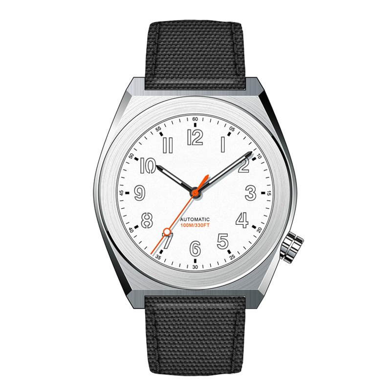 Premium 316L Stainless Steel Automatic Watch with Genuine Leather Strap, Sapphire Crystal Double AR Coating, and Japanese MIYOTA-9039 Movement