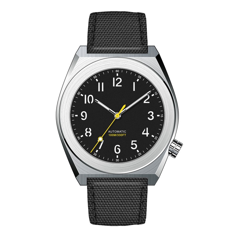 Premium 316L Stainless Steel Automatic Watch with Genuine Leather Strap, Sapphire Crystal Double AR Coating, and Japanese MIYOTA-9039 Movement
