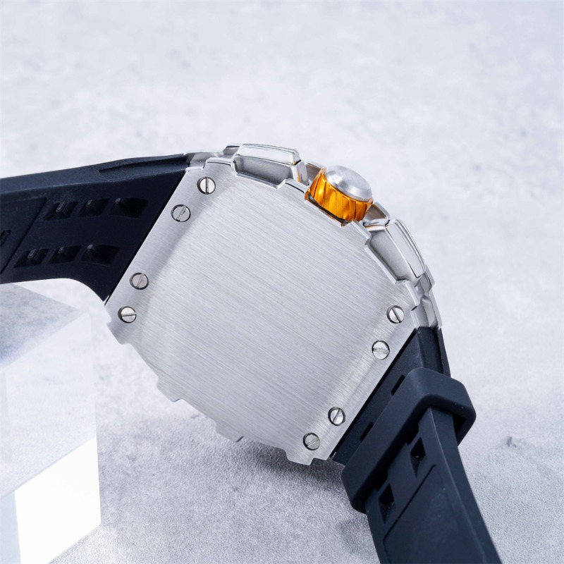 316L Stainless Steel Trendy Watch with Sapphire Crystal and Japanese MIYOTA-JS15 Multi-Function Quartz Chronograph Movement