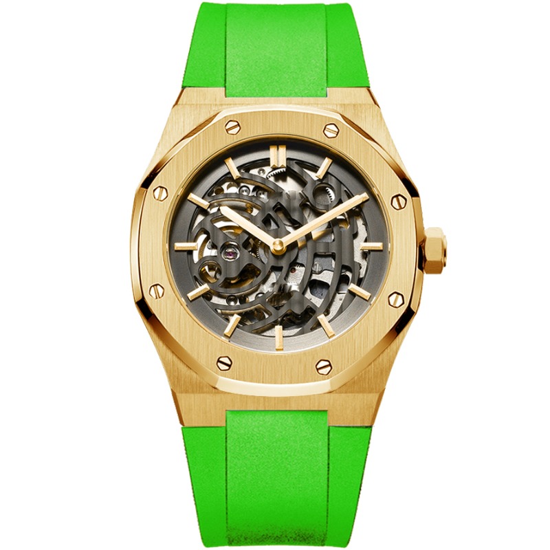 OEM 316L Steel Skeleton Automatic Watch with SEIKO-NH72 Movement